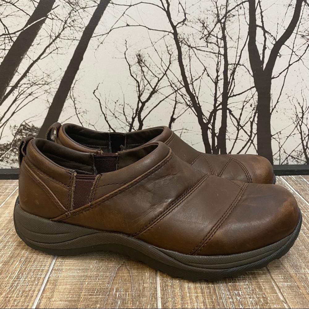 L.L. Bean Comfort Slip On Shoes Loafers Leather Brown Women’s 8.5 Medium